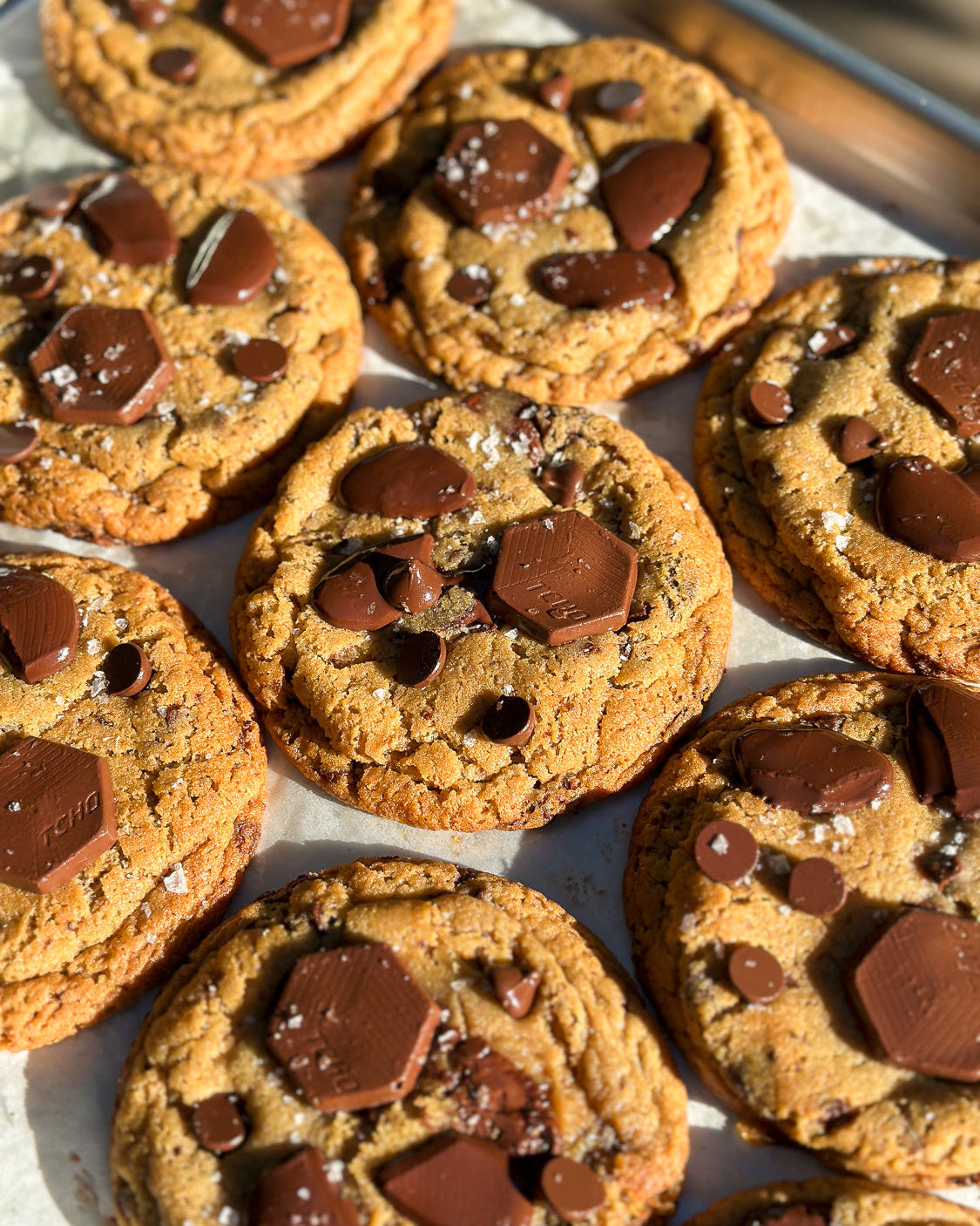 Triple Chocolate Chunk Cookies