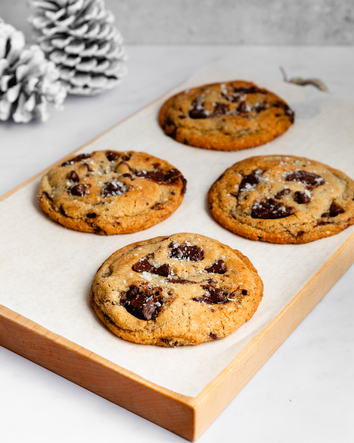 Triple Chocolate Chunk Cookies