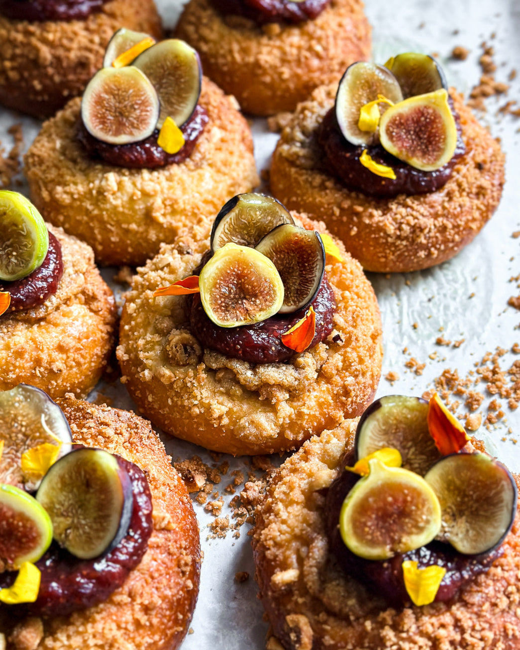 Fig & Hazelnut Brioche Tart