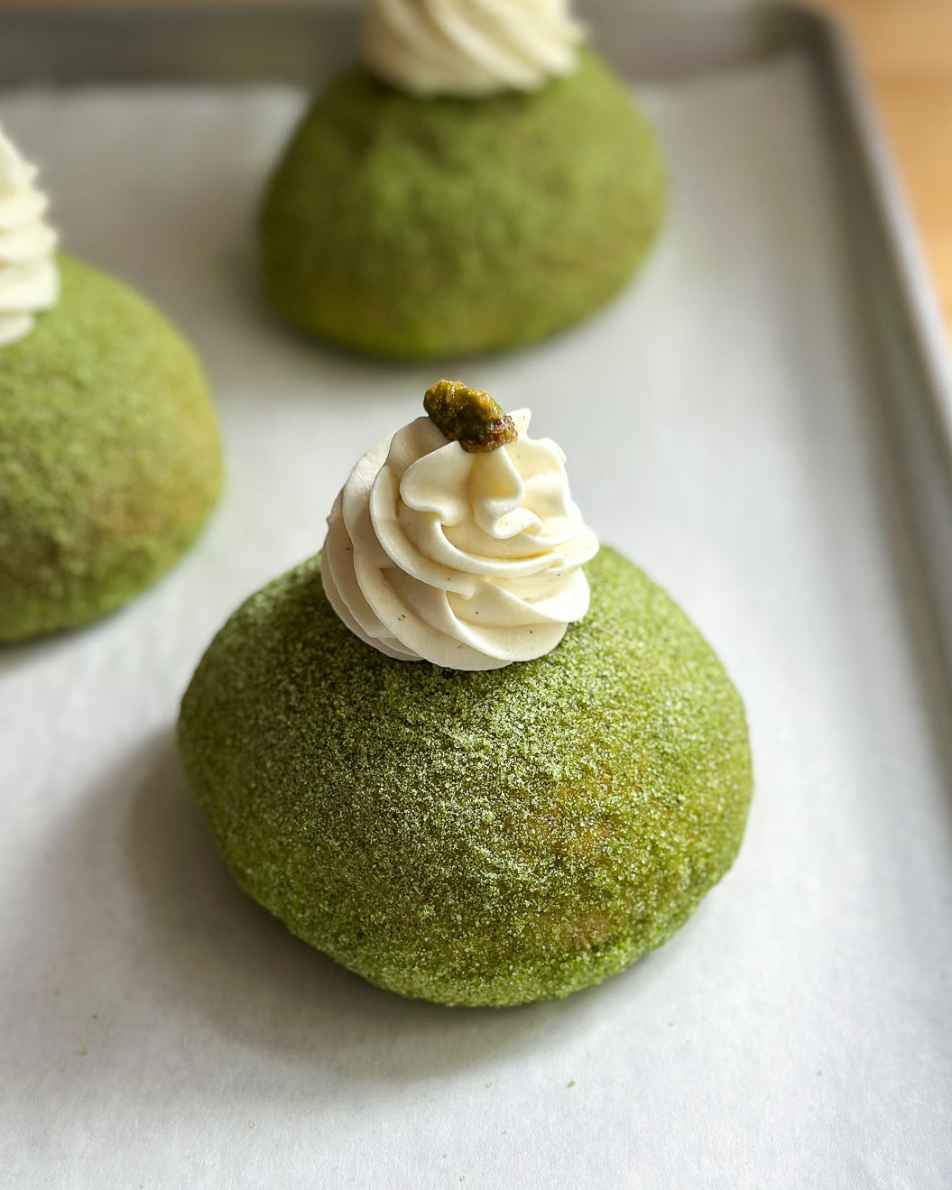 Pistachio Matcha Bun